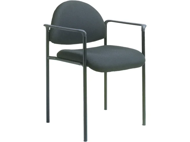 BOSS Office Products BOSS Office Products B9501-BK stacking chair office furniture — product photo