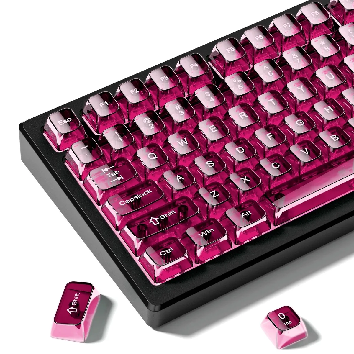 Womier Womier Fuchsia Clear MDA Keycaps 115-key keyboard accessory — product photo