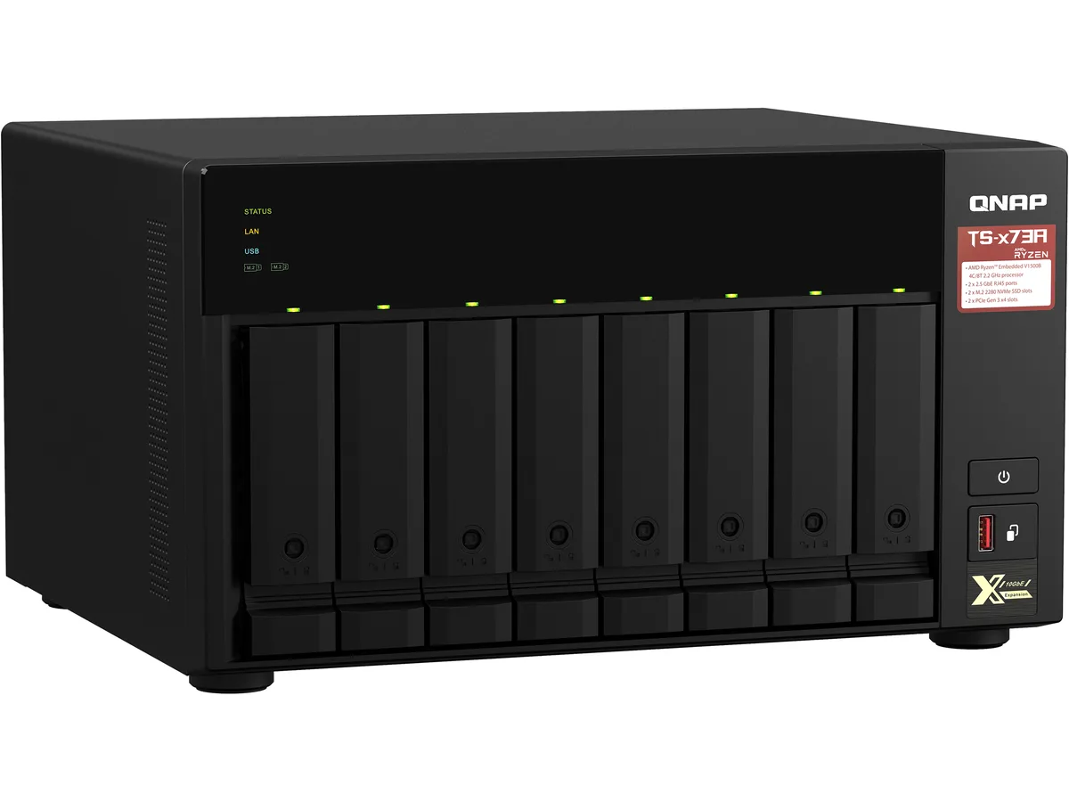 Qnap Qnap TS-873A-8G-US 8-Bay Desktop NAS Ryzen V1500B 8GB DDR4 Diskless — product photo