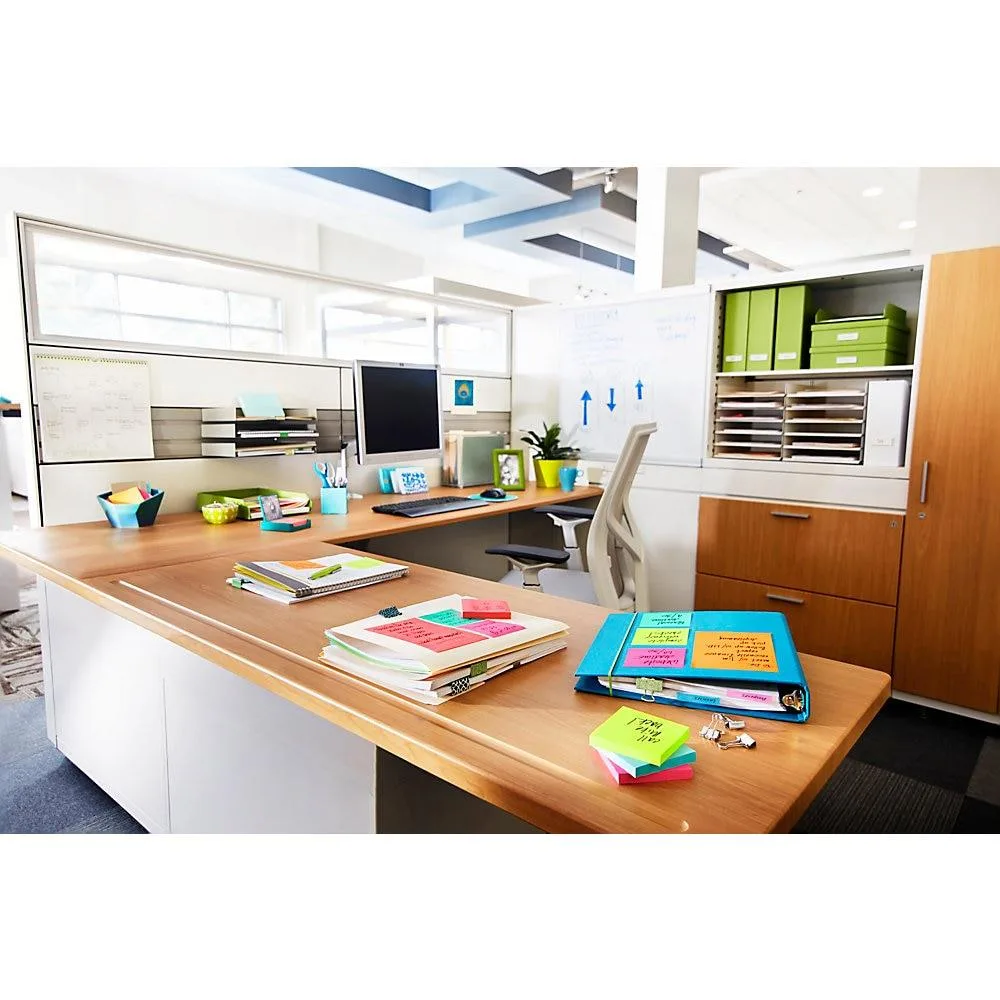 3M 3M MMM6605AN Sticky Notes 100 Sheet 5 Pack Cape Town Colors 6605 — product photo