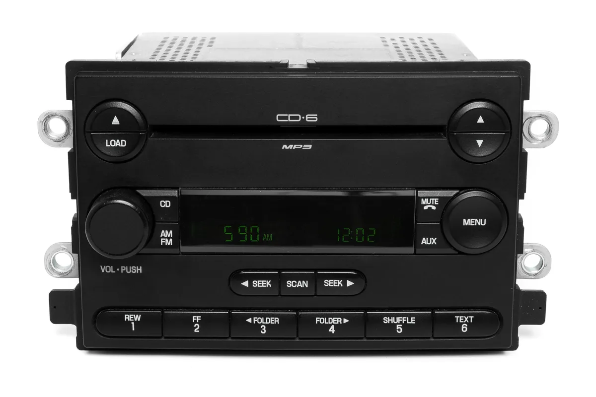 1 Factory Radio 1 Factory Radio 6F9T-18C815-BC receiver for 2006 Ford Freestyle AM FM 6 Disc CD Player — product photo
