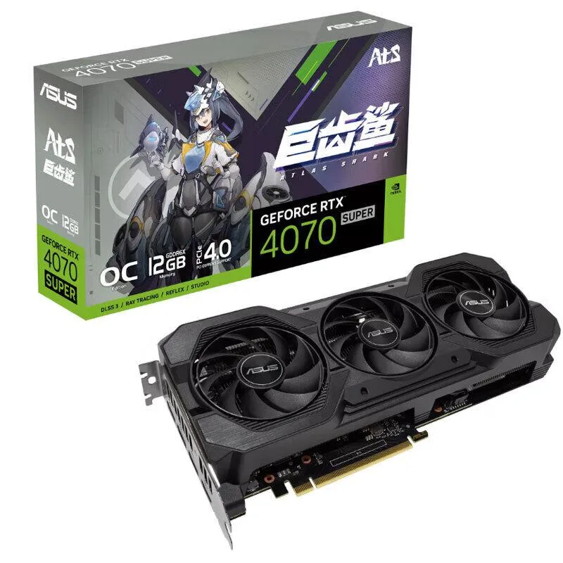 ASUS ASUS ATS GeForce RTX 4070 SUPER 12GB graphics card — product photo