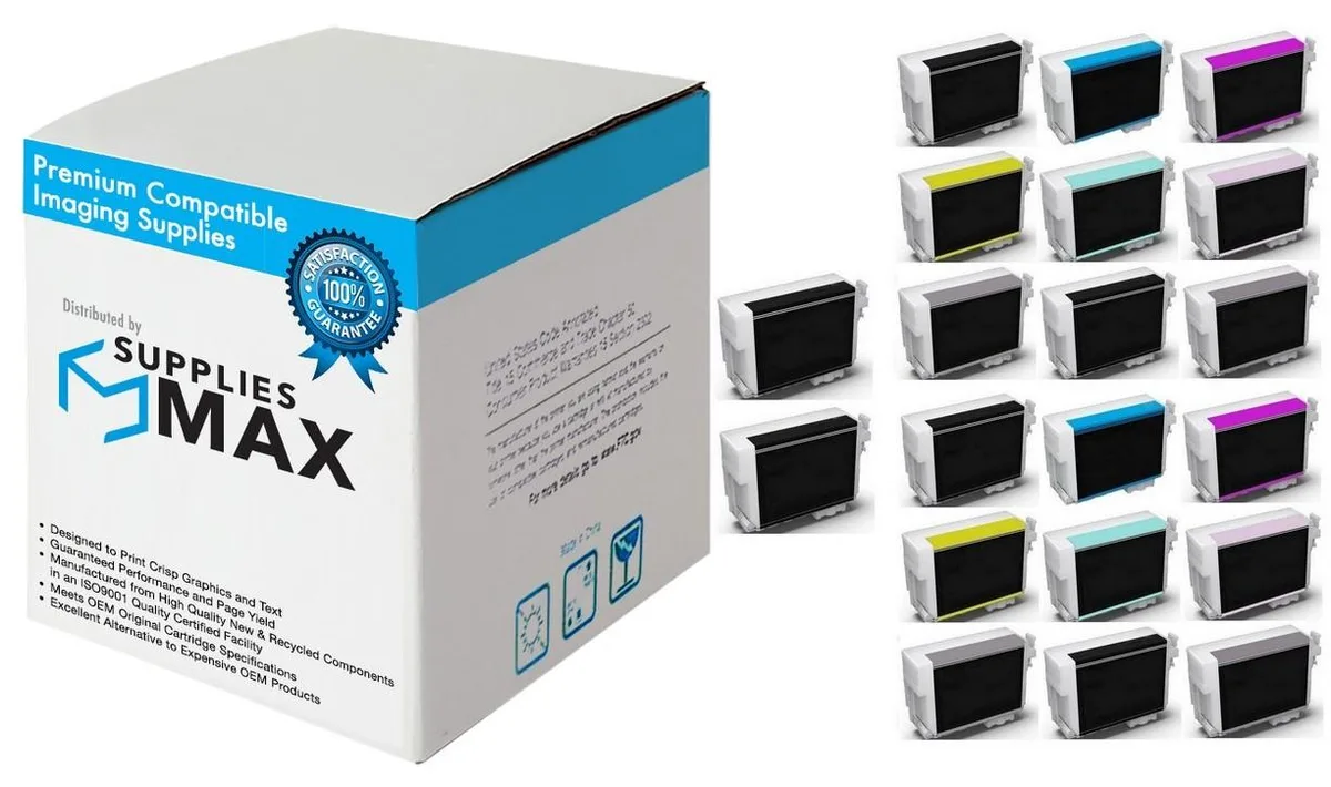 SuppliesMax SuppliesMax Remanufactured Inkjet Combo Pack for Epson SureColor P600 25.9 ML — product photo