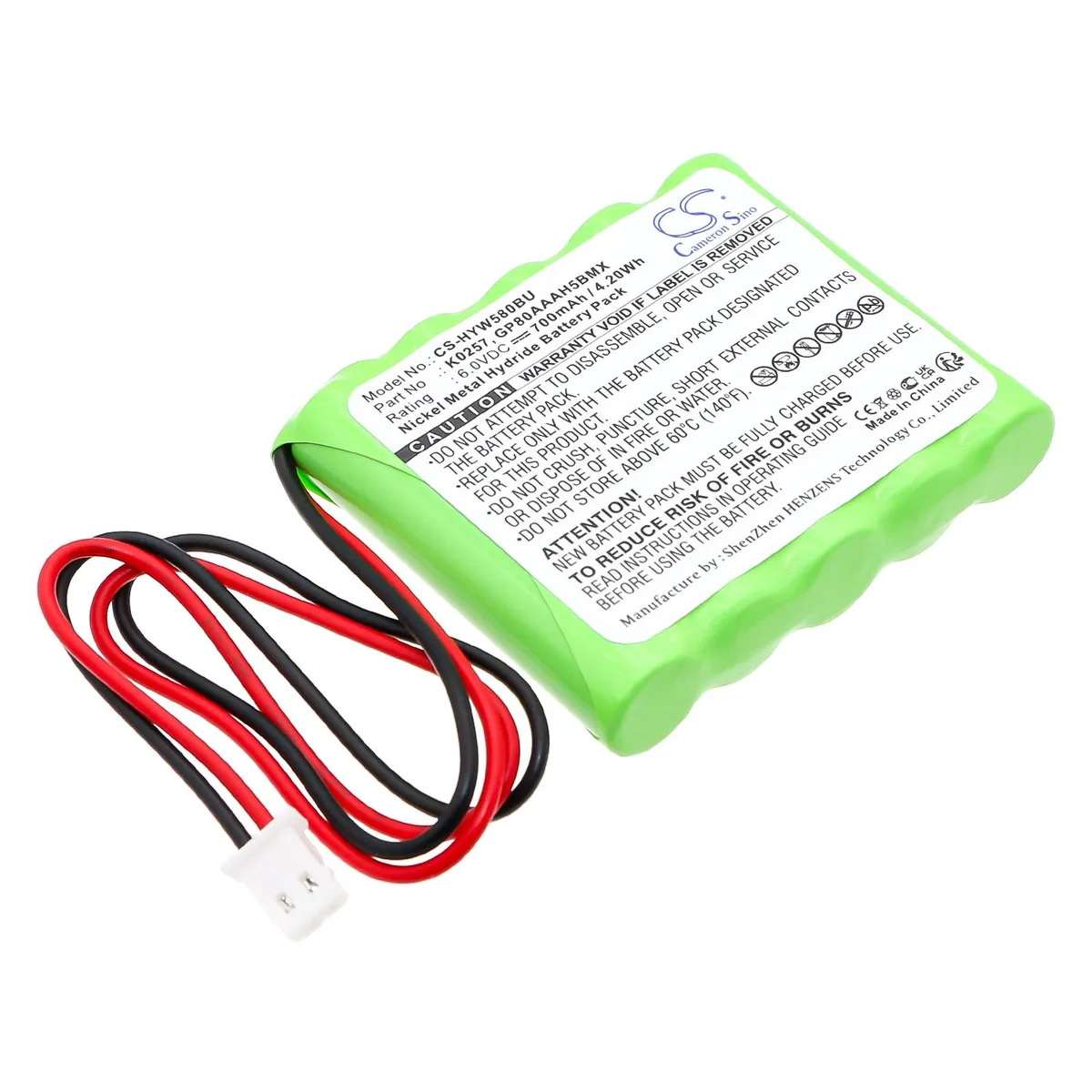Estry Estry 55111-05 6.0V 700mAh standard battery — product photo