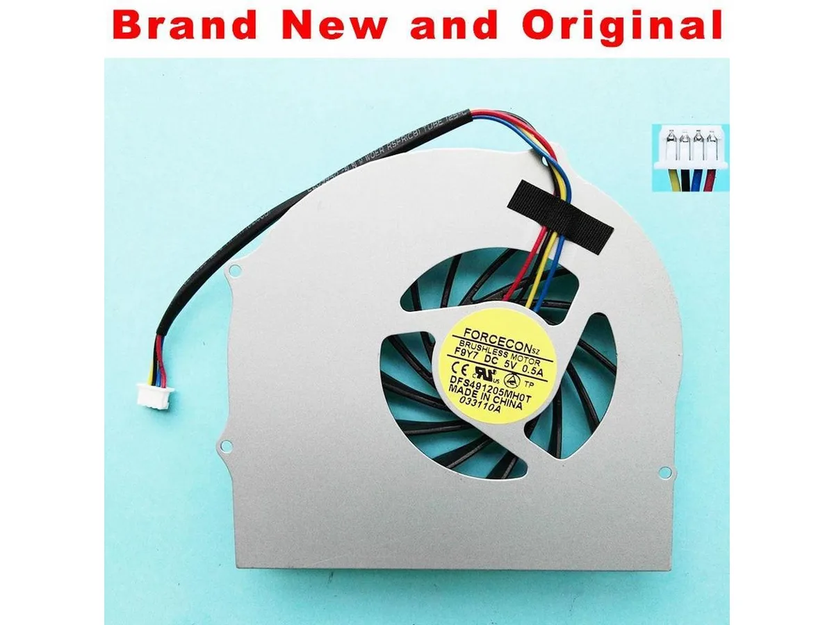 Fans Fans CPU Fan Asus G60JX G51J G60 DFS491205MH0T F9Y7 — product photo