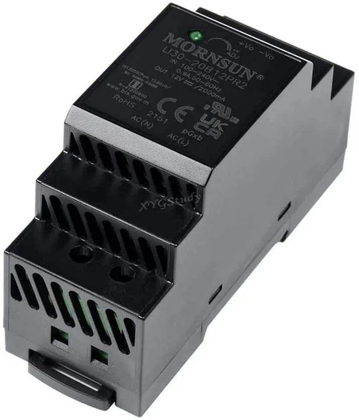 myVolts myVolts LI30-20B12PR2 12V 2A DIN-Rail Power Supply — product photo