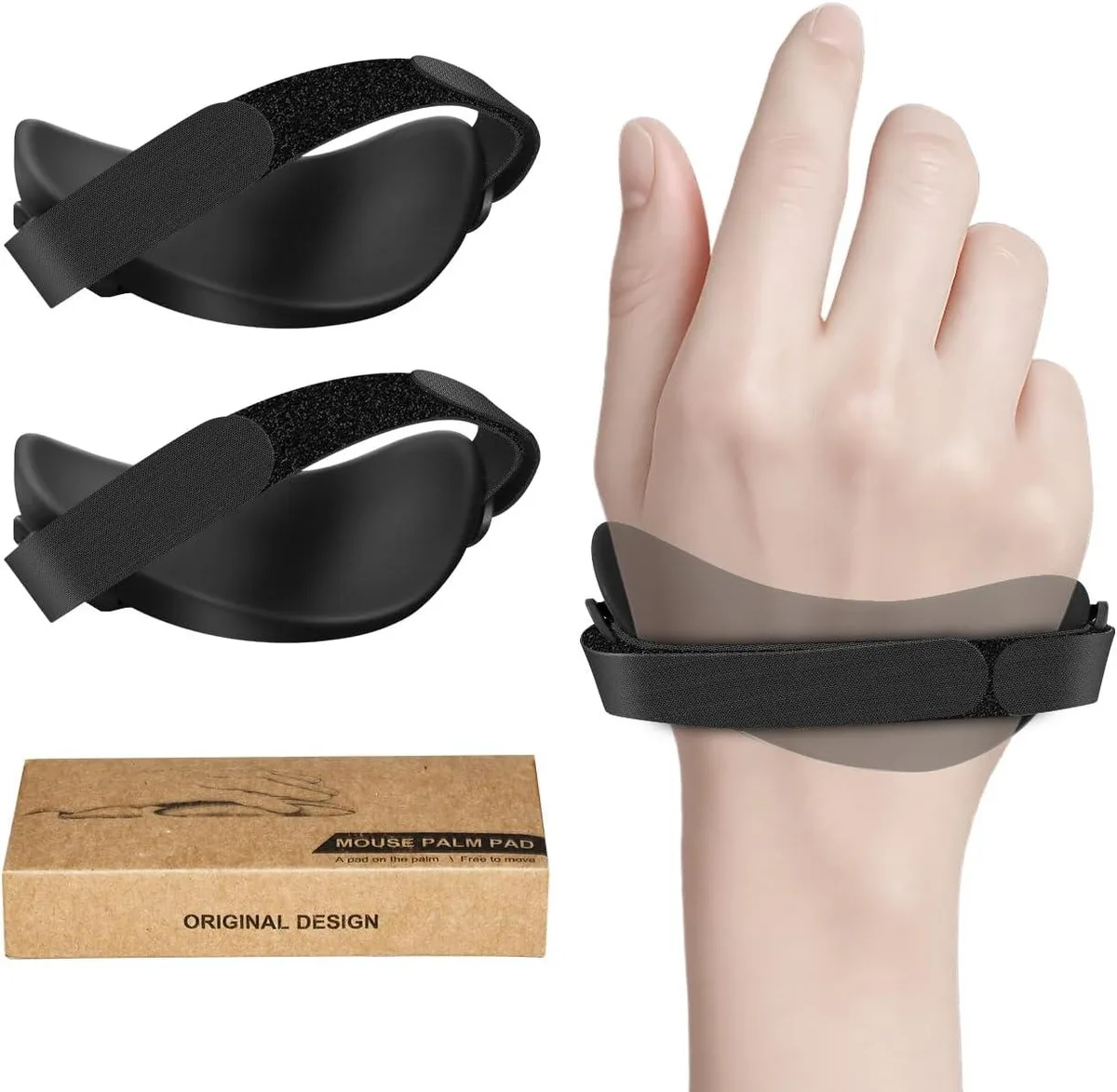 Emerson Emerson Right-Handed Gaming Wrist Rest 2 Pack Black — product photo