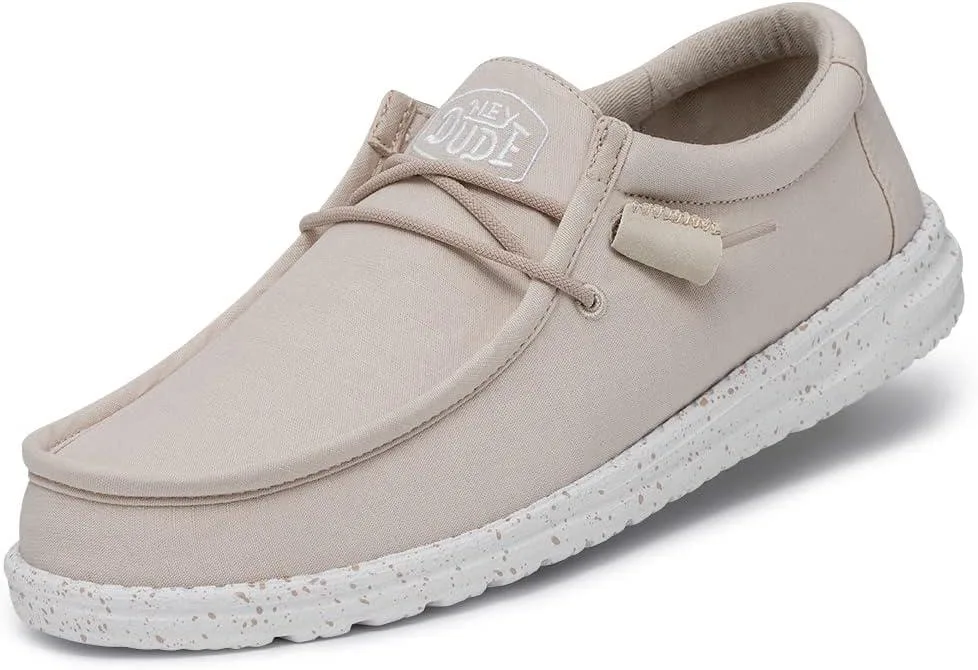 Hey Dude Hey Dude Wally Slub Canvas Loafer Beige shoe — product photo