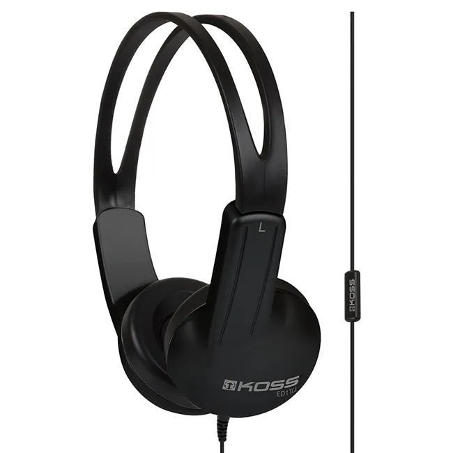 Koss ED1TCI headphones with plastic ear cups and in-line microphone