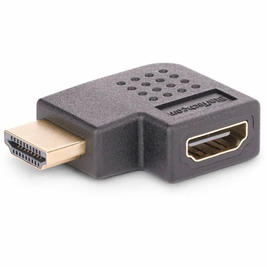 STARTECH STARTECH HDMI 2.0 Right Angle Adapter Male to Female Horizontal 90° Port Saver — product photo