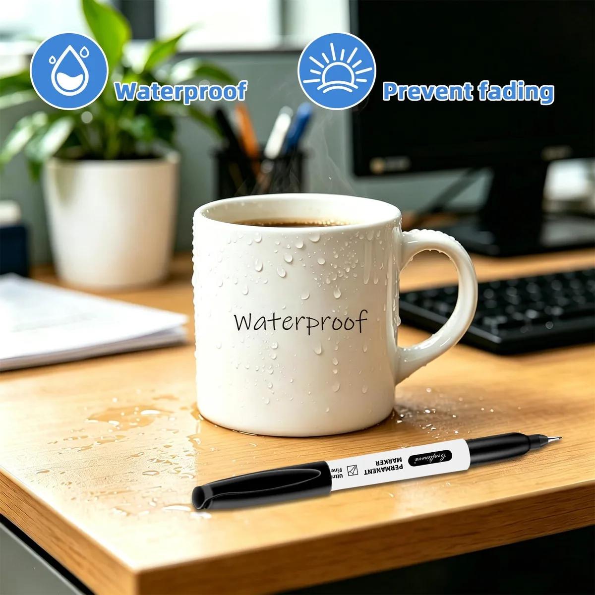  craftinova CR-Ultra-black-30 permanent marker 0.5mm 30 pack — product photo