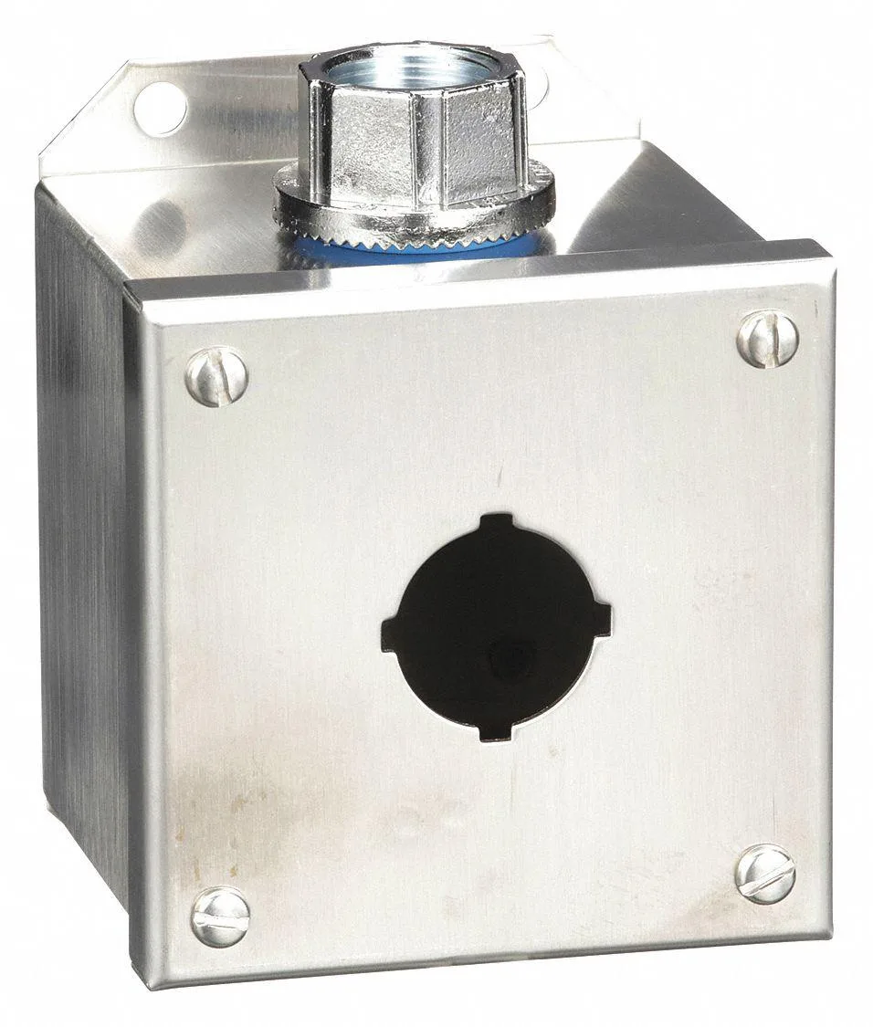 Schneider Electric Schneider Electric 9001KYSS1 30 mm 1-Hole Stainless Steel Enclosure — product photo