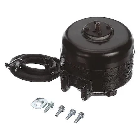 Transparent FASCO UB595 unit bearing motor, rear double-foot mount