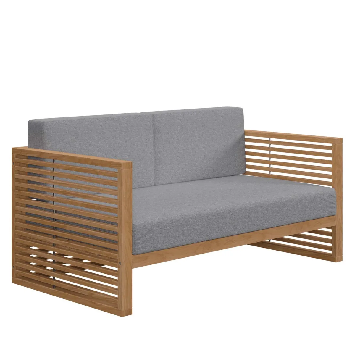 Modway Furniture Modway Furniture Carlsbad Teak Loveseat 62"L 800 lbs — product photo