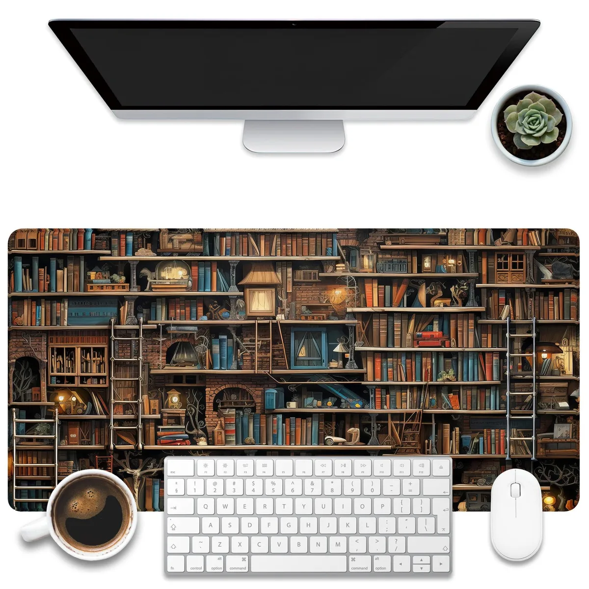  Keychron K-NEW4080PAD-A18 Fantasy Shelves 31.5"x15.7" mouse pad — product photo
