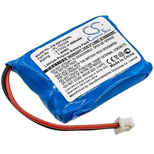 FYIOGXG Replacement Battery 400mAh 3.7V for ET-300-L ET-302 ET-402Receiver — product photo