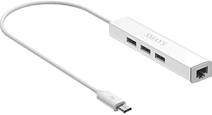 TAURKENAM TAURKENAM USB 2.0 OTG Hub with 10/100 Ethernet 3-Port — product photo