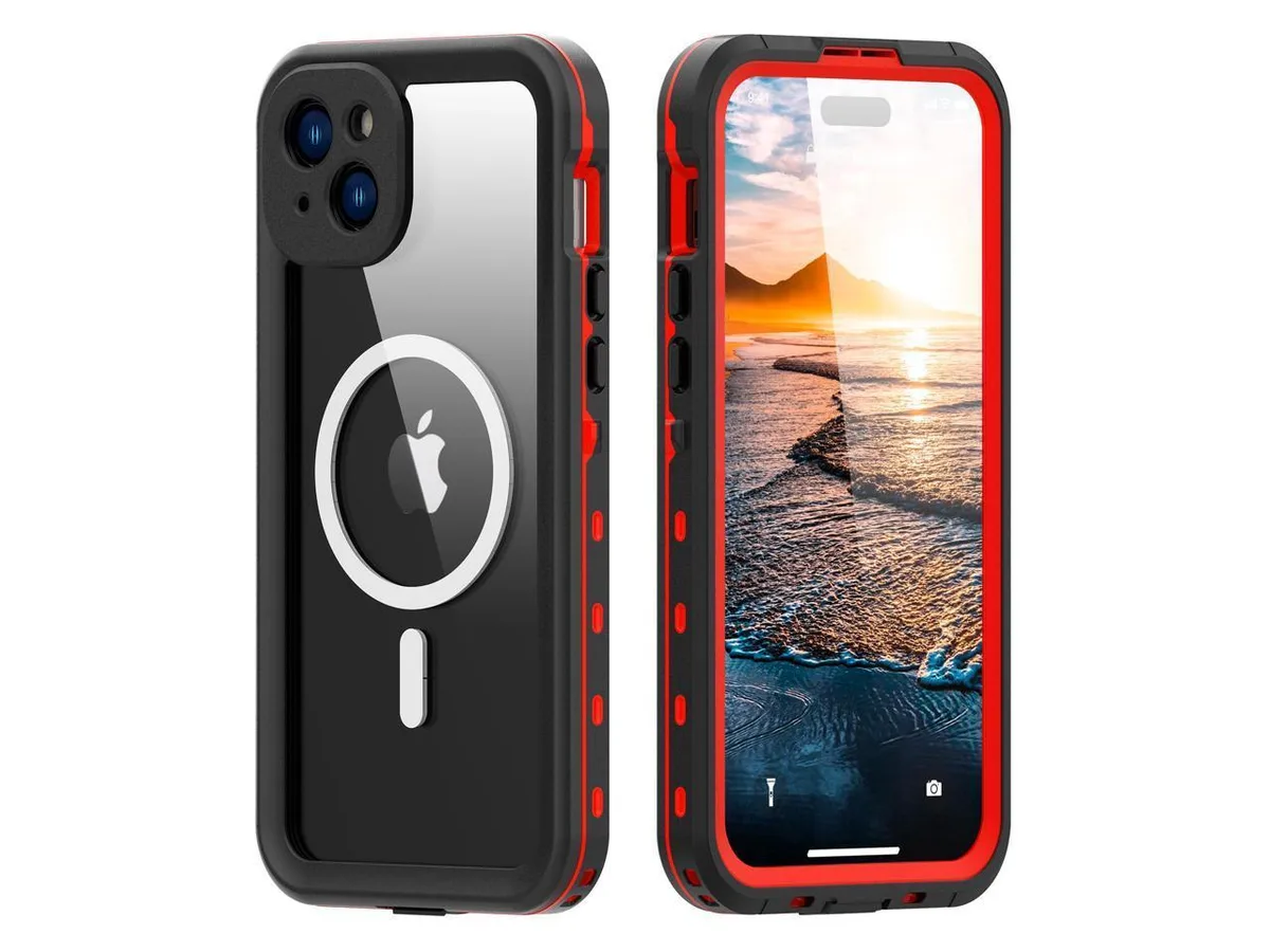 BONAEVER BONAEVER iPhone 15 Plus 6.7 inch Waterproof Case Red — product photo