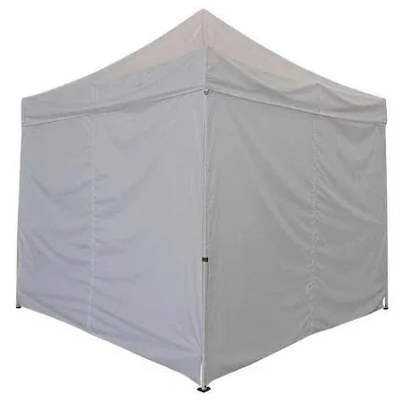 Two white polyester side walls for 10 by 10 ft canopy 85 in high 116 in wide