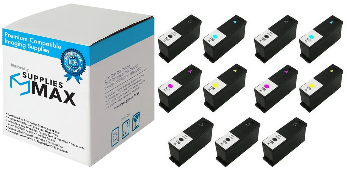 SuppliesMax SuppliesMax Compatible Inkjet Combo Pack 5BK/2CMY 100XL (14N1092/14N1188) — product photo