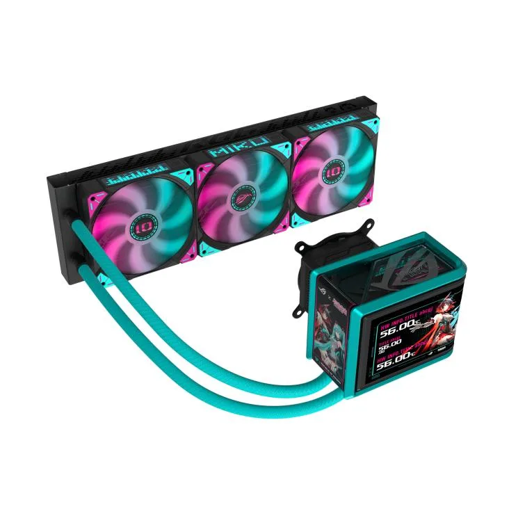 ASUS ASUS ROG RYUO IV 360 ARGB MIKU Edition liquid cooler — product photo