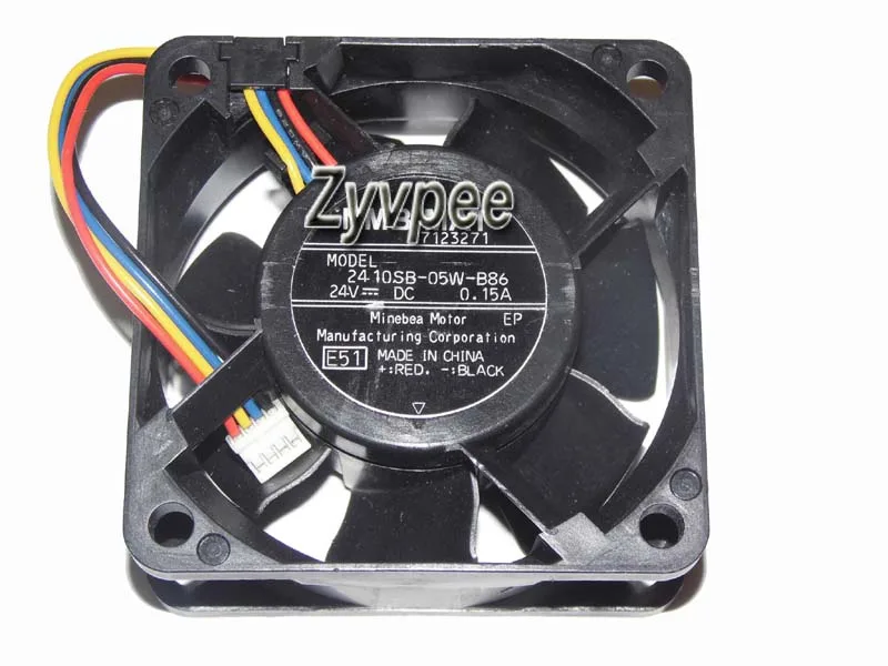 Zyvpee Zyvpee 2410SB-05W-B86 E51 60x25mm 24V 0.15A 4-pin case fan — product photo
