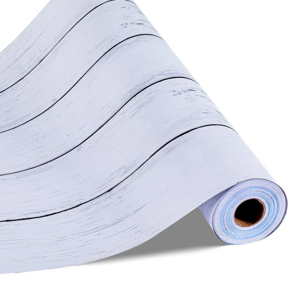 VEVOR VEVOR AR-012-1 White Wood Textured Wallpaper 45cm x 12m — product photo