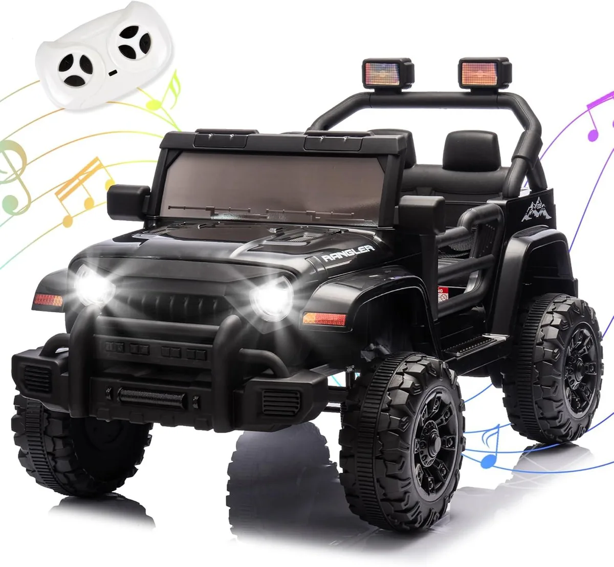 usbroway usbroway 12V Ride On Truck Car Black — product photo