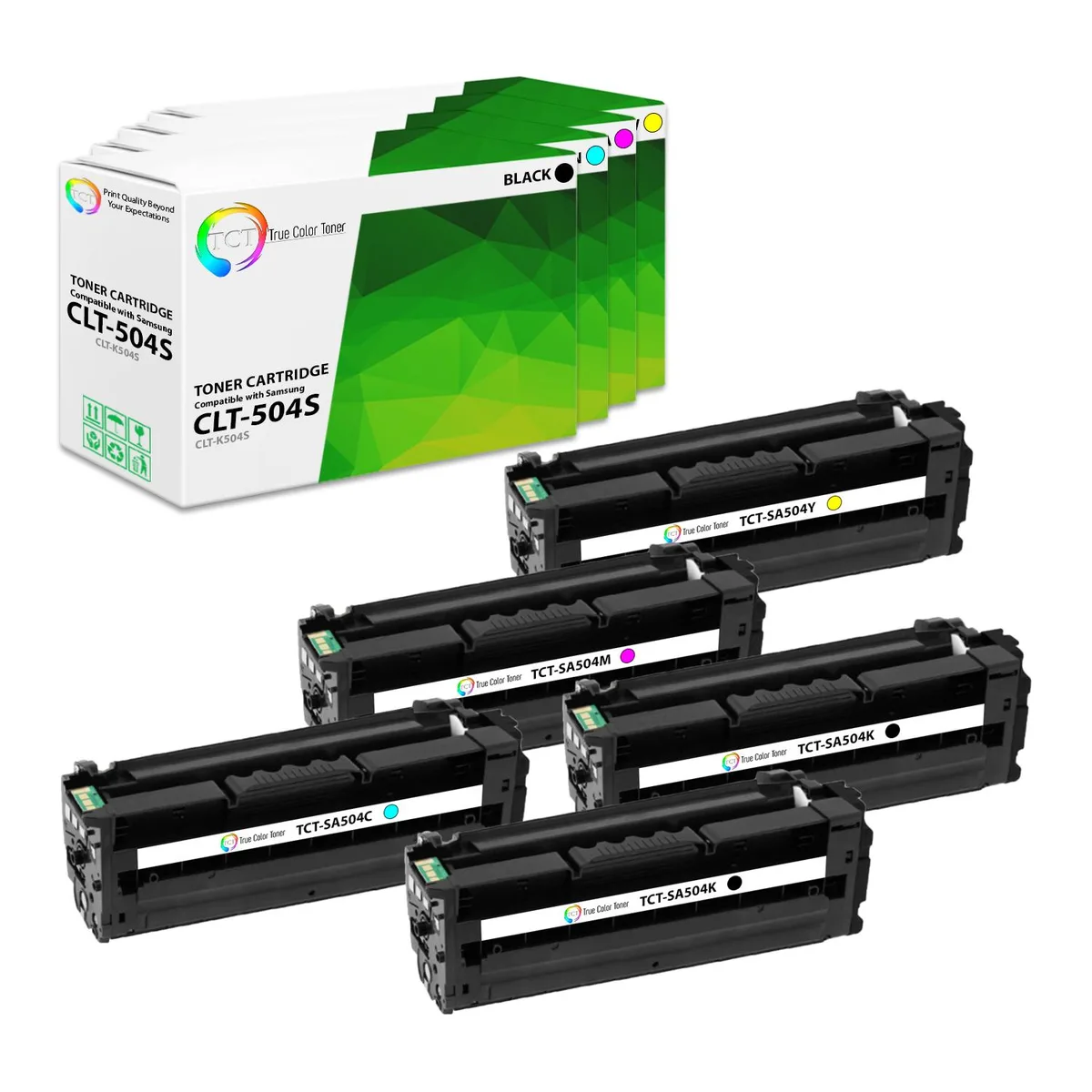 True Color Toner True Color Toner 504S 5-pack toner cartridge 4 colours 2500/1800 pages — product photo