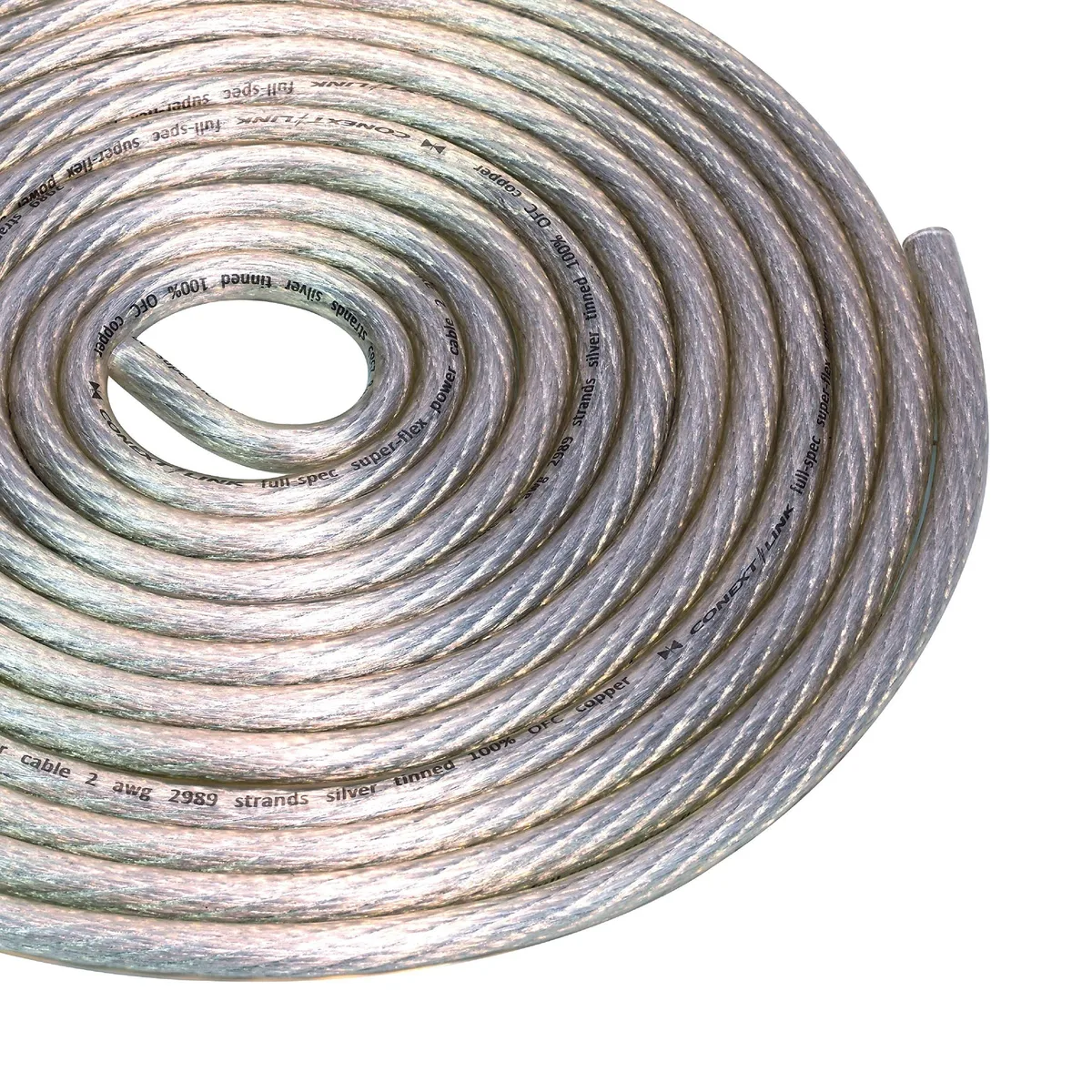 BESIGN BESIGN 2 AWG 2 in 1 Accessory Clear Silver OFC Copper 10062 — product photo