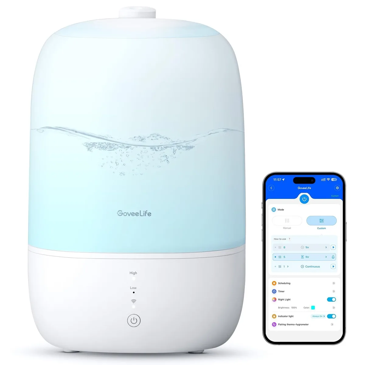  GoveeLife Smart Humidifier 3L Top Fill Cool Mist — product photo