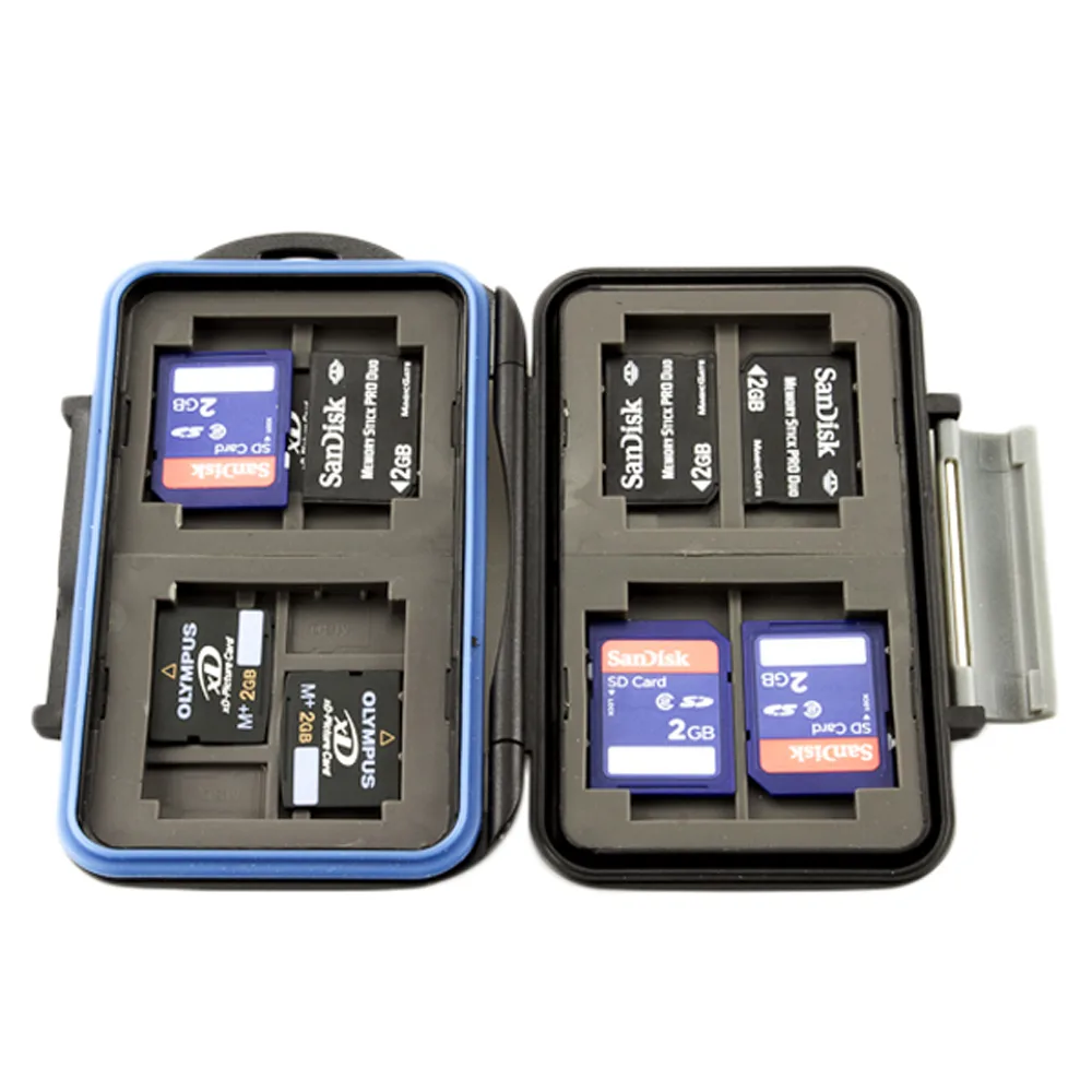 JJC Photography Equipment JJC Photography Equipment MC-5 Memory Card Case 4CF 2MicroSD 2SD 2MS Pro Duo 2XD — product photo