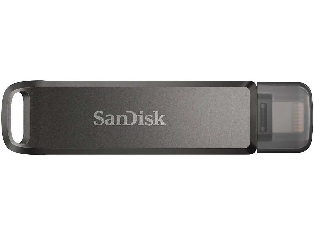 SanDisk SanDisk iXpand Luxe 64GB USB 3.1 Lightning USB-C flash drive (SDIX70N-064G-GN6NN) — product photo