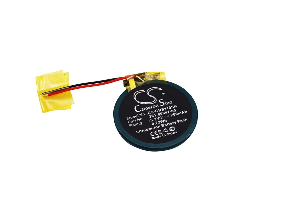  Cameron Sino Battery for Garmin Approach S1 S3 S4 Forerunner 110 210 210W S1 S1W 200mAh — product photo