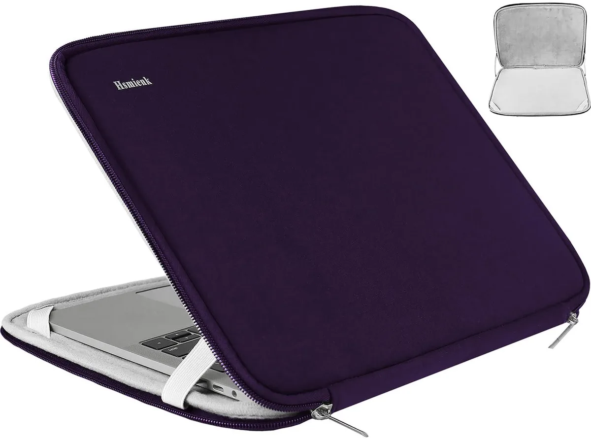  Hsmienk 14 inch Laptop Sleeve Dark Purple — product photo