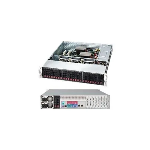 Supermicro Supermicro CSE-216BE1C-R920LPB 2U server chassis 24×2.5″ 920W redundant — product photo