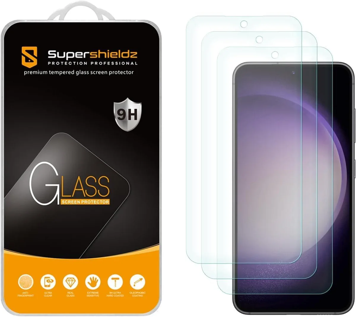 NuoTo NuoTo Tempered Glass Screen Protector 0.33mm 3 Pack Galaxy S23 FE — product photo