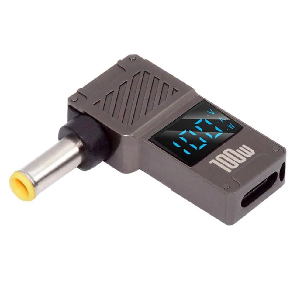 Fervit Fervit USB-C to DC 5.0x1.0mm 90° LED 100W adapter — product photo