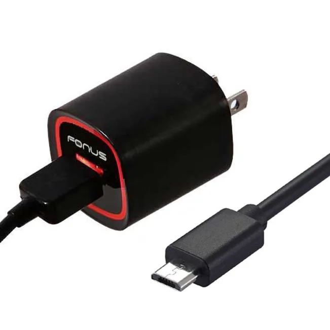 Fonus Fonus 18W USB Adaptive Fast Charger 6ft Cable Black 818331 — product photo