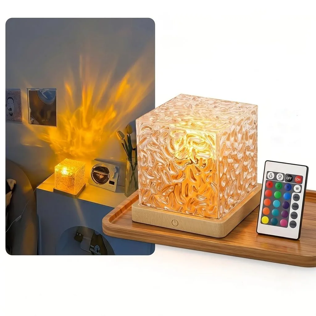 MINIRGB 16-Color Ocean Wave Projector Lamp with Remote — product photo