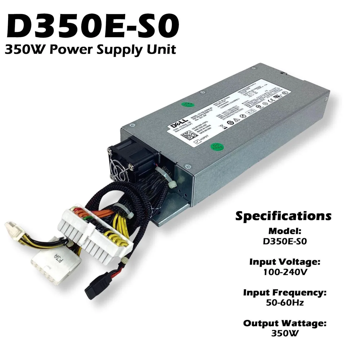 DELL DELL PowerEdge R310 350W Power Supply R109K — product photo