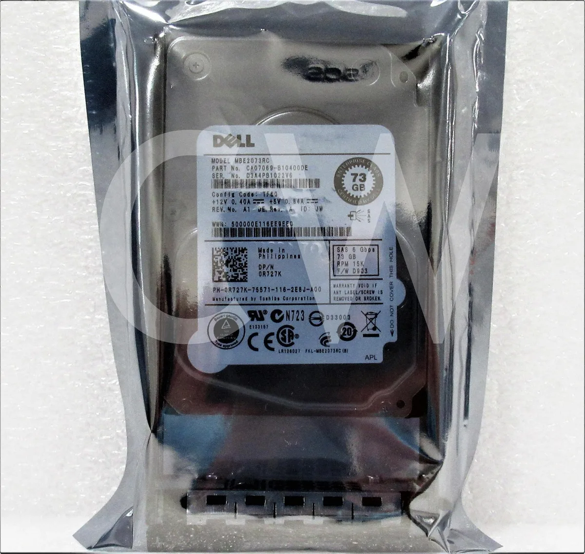DELL DELL MBE2073RC 73GB 15000RPM SAS 2.5" internal hard drive — product photo