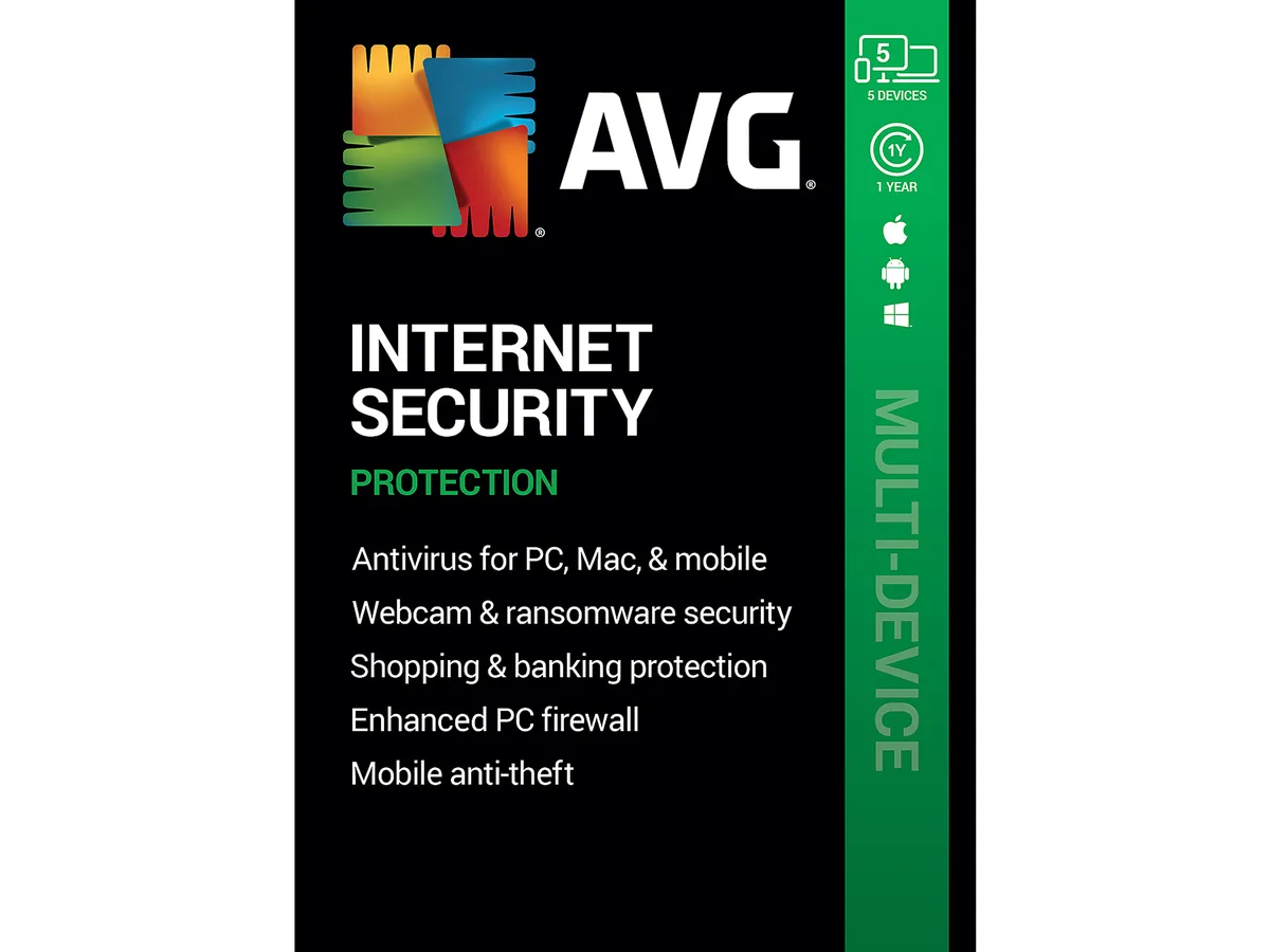 AVG AVG Internet Security 5 Devices 1 Year AVG-IS20T12ENK-05 — termékfotó