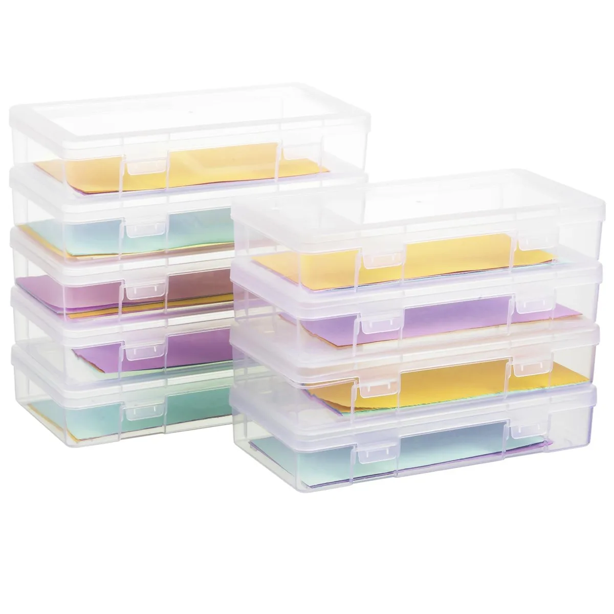OMNISAFE 9 Pack Medium Plastic Hobby Art Craft Organizer — product photo