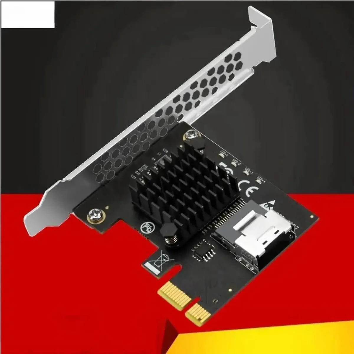SMUGDESK SMUGDESK PCIE X1 to Mini SAS SFF8087 Expansion Card 4Port SATA 3.0 6Gbps ChiaOptimized — product photo