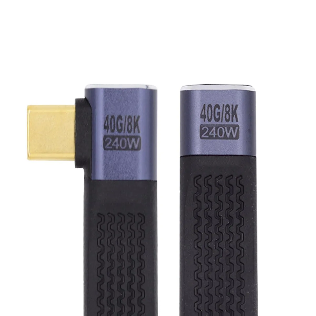 Fervit Fervit USB4 40Gbps Extension Cable Right Angled 13cm 240W 8K@60Hz — product photo