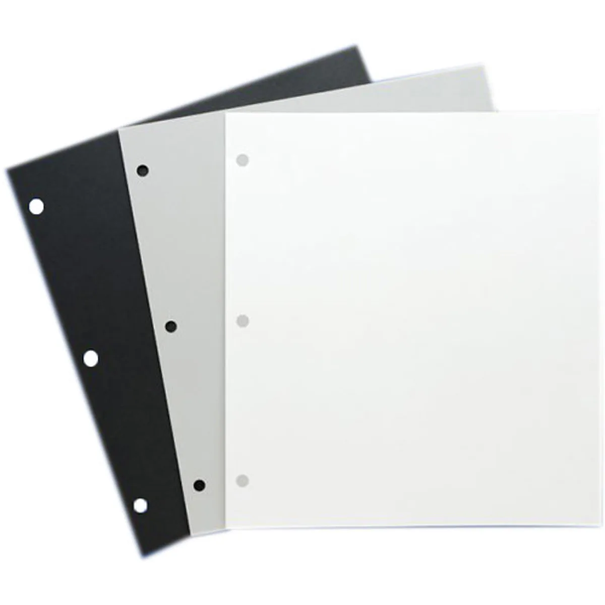 Archival Methods Archival Methods 10x11" Archival 3-Hole Mounting Pages 10 Point Cardstock 25 Pack Black — product photo