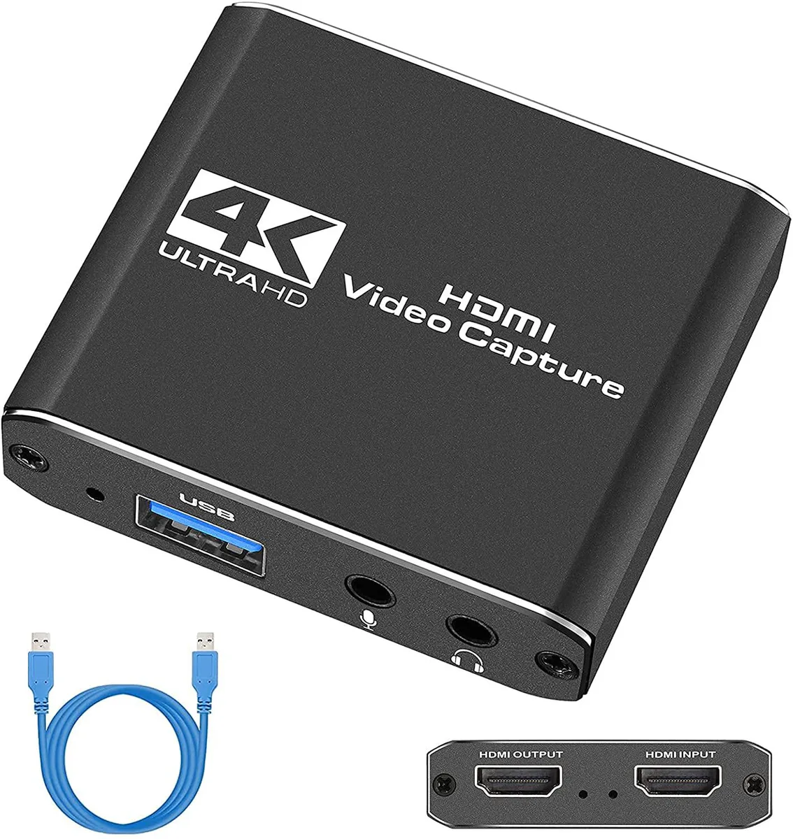 LUOM LUOM OZC4 4K HDMI to USB 3.0 Portable HD Durable Audio Converter Recording Box Video Capturing Device — product photo