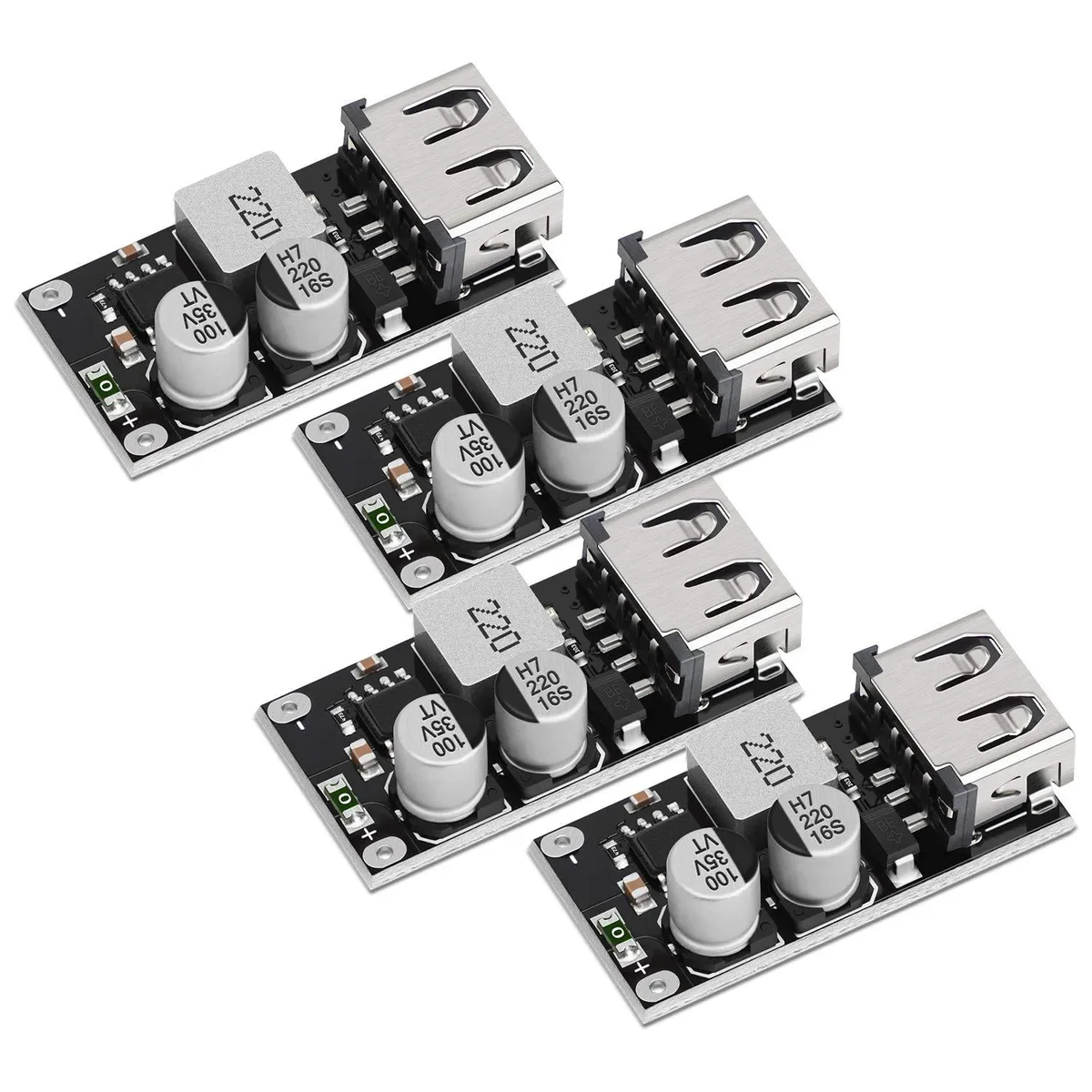 KEHIPI KEHIPI 200405CA 4pcs USB Buck Converter 6-32V to 5V QC 3.0 Power Adapter — product photo