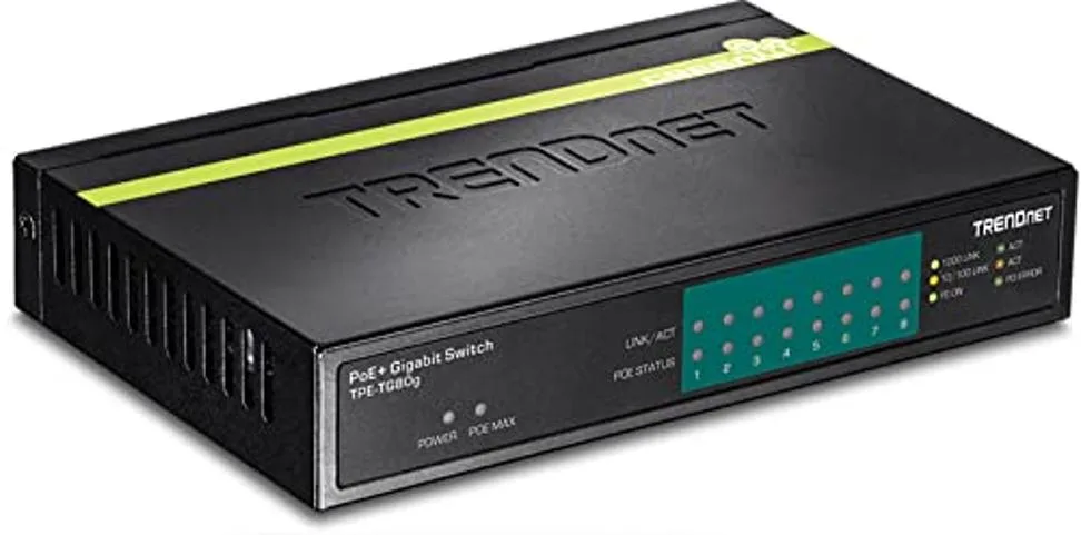 TRENDnet TRENDnet TPE-TG80g 8-Port Gigabit PoE+ Switch 123W — product photo